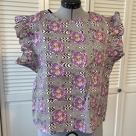 Nooworks Tops - Nooworks ‘Haze’ Linen Ruffle Top